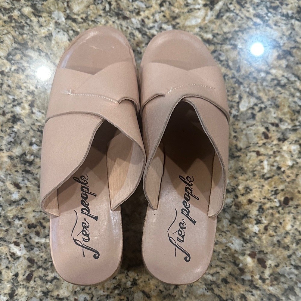 Free People Nude Mules